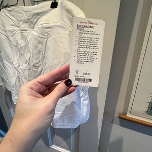 Lululemon run pace skirt white size 10
